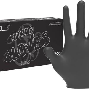 L3VEL3 PROFESSIONAL NITRILE GLOVES - BLACK LARGE