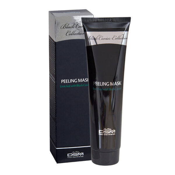 Peeling face mask with vitamins capsules black caviar