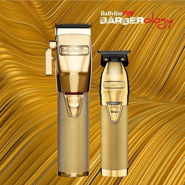 BABYLISSPRO GOLD CLIPPER & SKELETON TRIMMER DUO