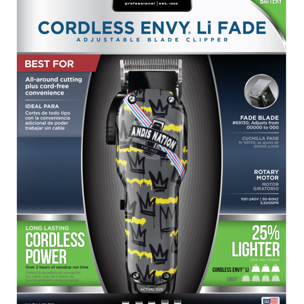 NEW ANDIS ENVY NATION FADE CLIPPER