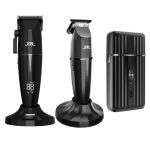 JRL ONYX CLIPPER TRIMMER & SHAVER TRIO - BLK