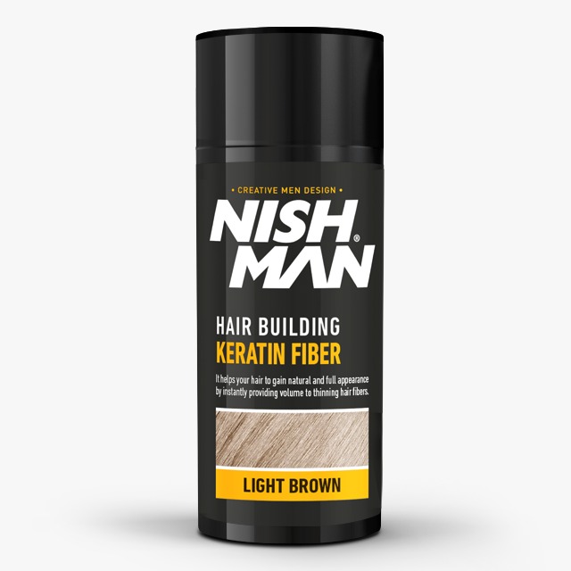 NISHMAN HAIR FIBERS LIGHT BROWN 2N1 KIT