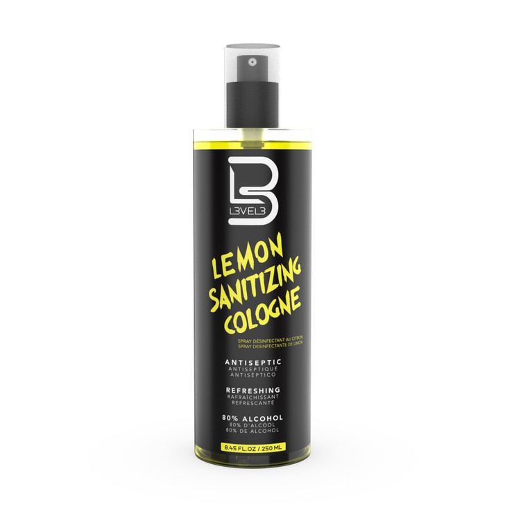 L3VEL3 LEMON SANITIZING COLOGNE 200ML