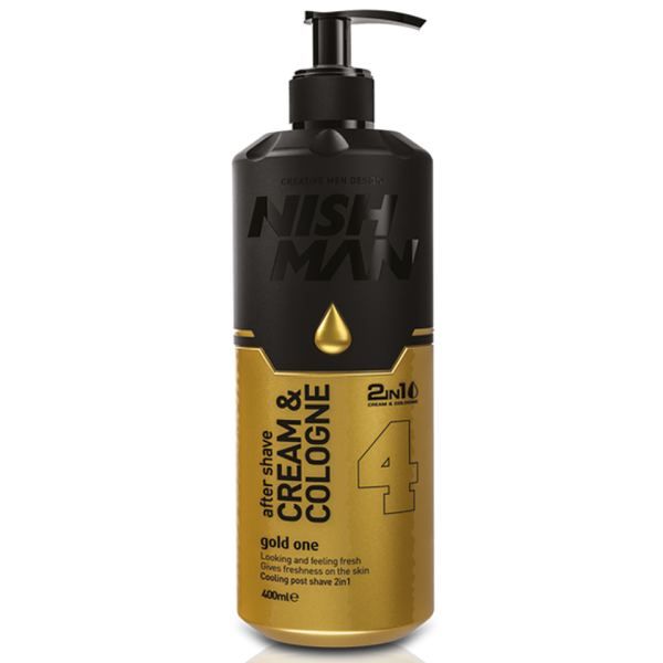 NISHMAN AFTERSHAVE CREAM LOTION GOLD #04