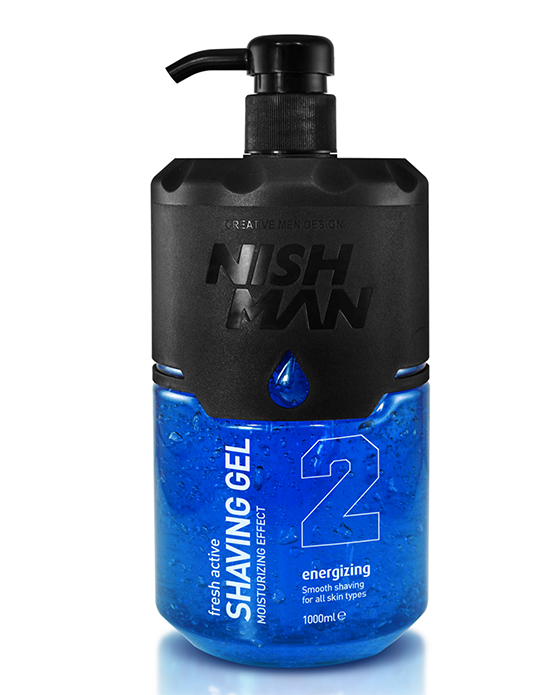 NISHMAN SHAVE GEL BLUE 1000 ML