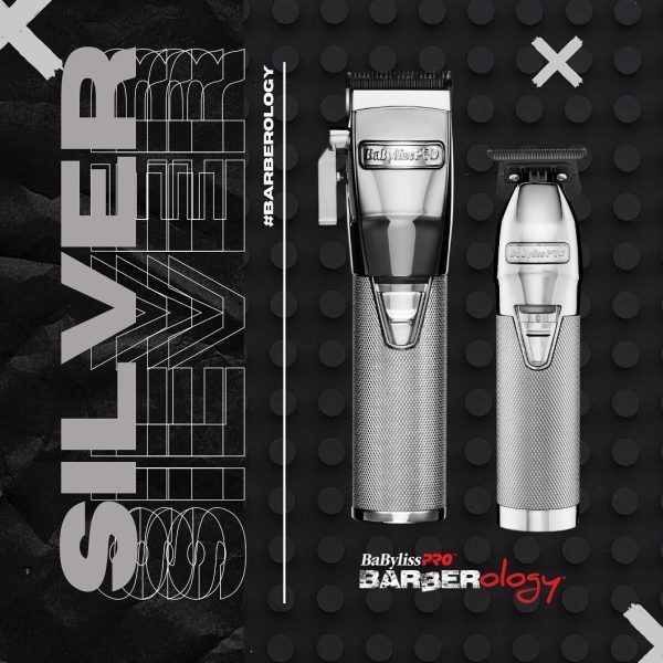 NEW BABYLISS SILVER CLIPPER & SKELETON TRIMMER DUO
