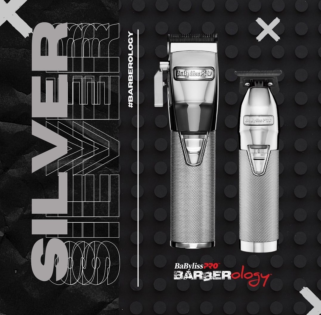NEW BABYLISS SILVER CLIPPER & SKELETON TRIMMER DUO