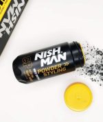 NISHMAN WHITE HAIR COVERAGE BLK VOLUME POWDER
