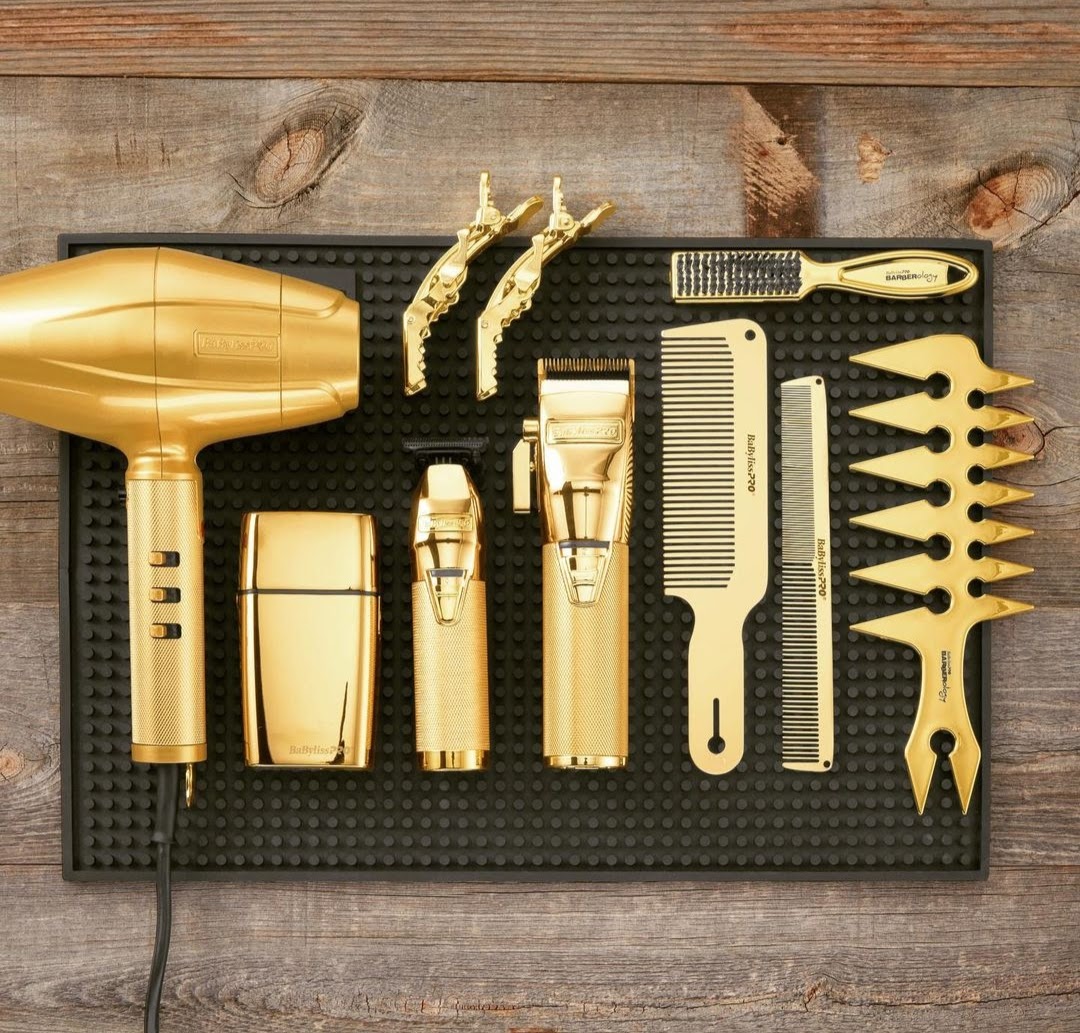 BABYLISSPRO 24KT GOLDFX BUNDLE PACKAGE + FREE BARBER COUNTER TOP MAT