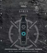 NEW PRECISION SABER - DIGITAL BRUSHLESS MOTOR CORDLESS HAIR TRIMMER - BLACK