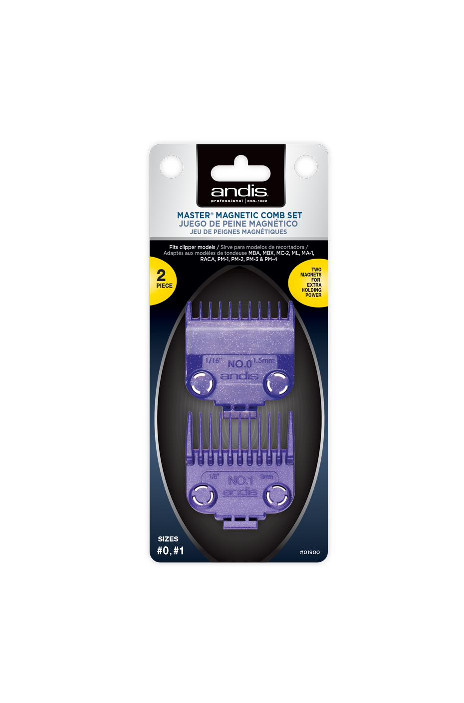 Andis Master Magnetic Comb Set – 0 & 1 