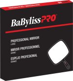 BABYLISSPRO BLACK SQUARE HAND MIRROR