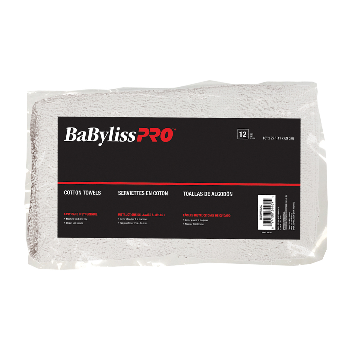 BaBylissPRO Cotton Towels White