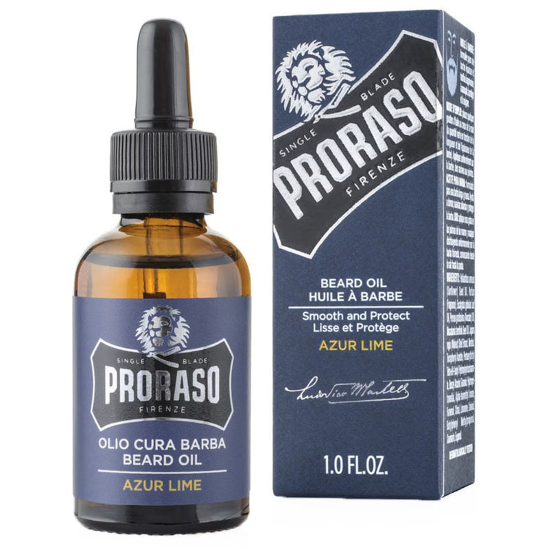 PRORASO BEARD OIL AZUR LIME