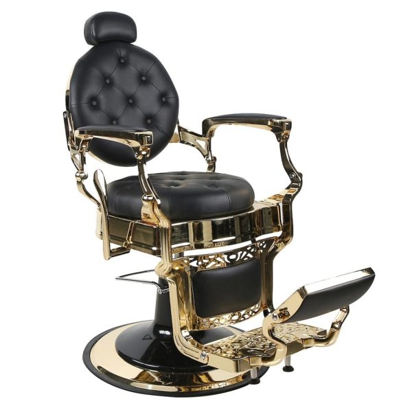PREMIUM GOLD ANTIQUE BARBER CHAIR