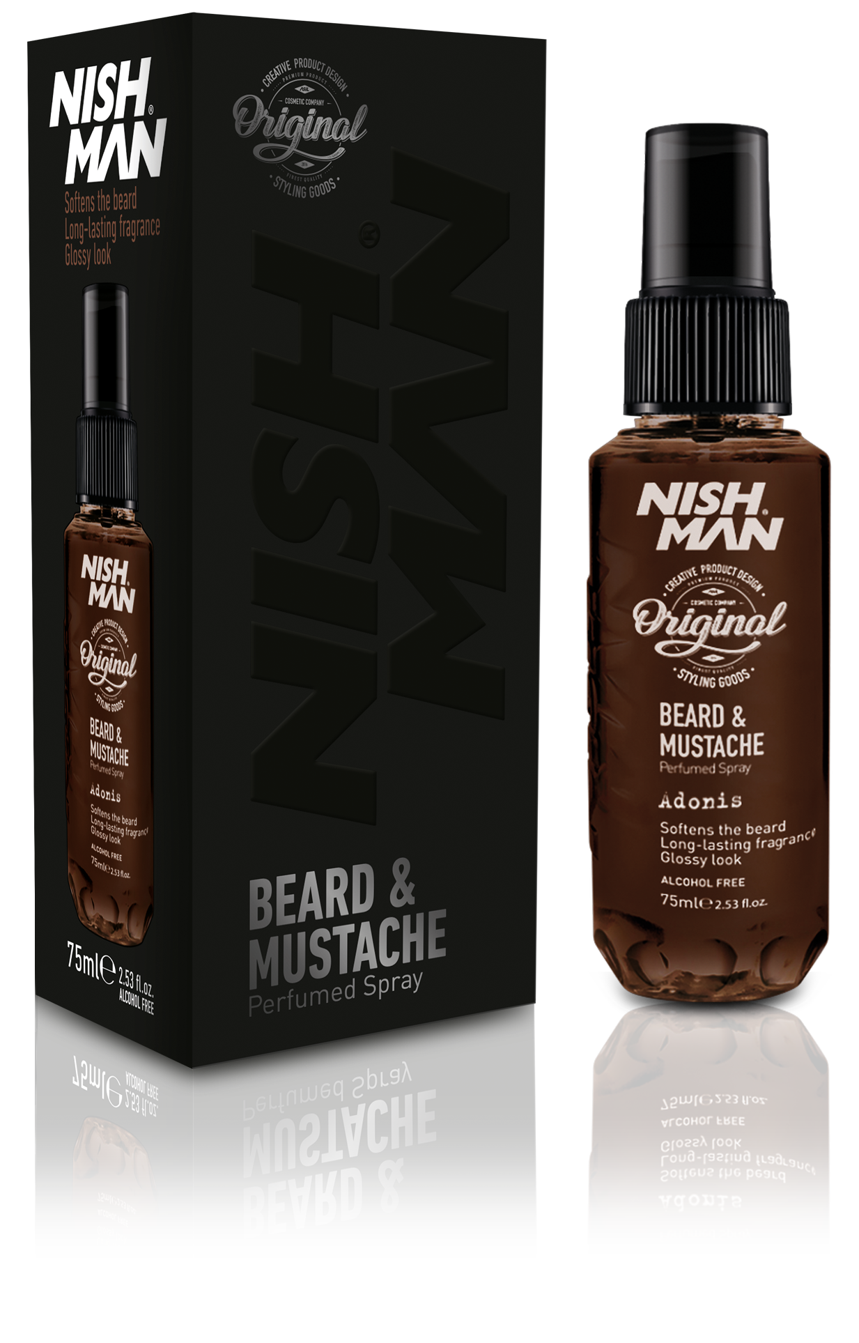 NISHMAN BEARD MUSTACHE PERFUME SPRAY ADONIS