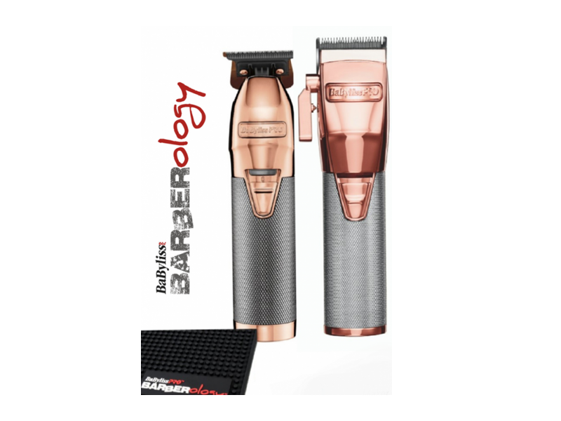 BABYLISS PRO FX ROSE GOLD CLIPPER & SKELETON TRIMMER DUO 
