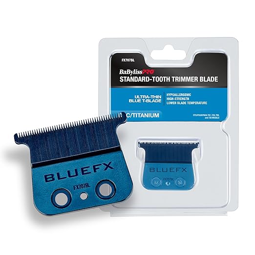 7122wNMFqdL._SX522_ BABYLISSPRO BLUE TITANIUM BLADE FX707BL - Image 1